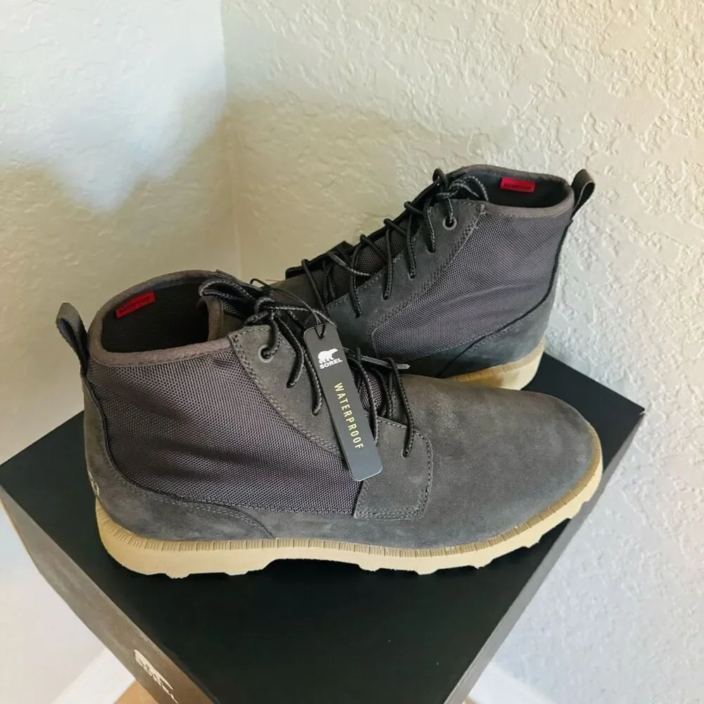 SOREL Caribou OTM Waterproof Chukka Men's Leather Suede Boot, Size 14, Brown NWT